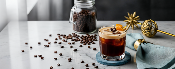 Cold Brew Spritz mit Orangensirup